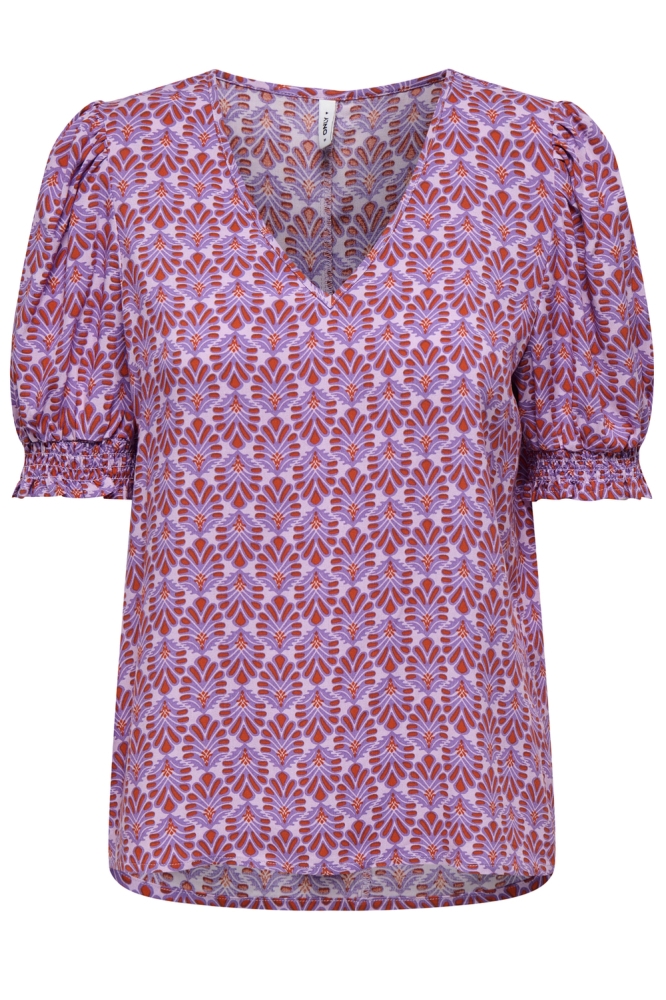 ONLNOVA LIFE VIS S/S BLAIR TOP AOP 15256766 DEWBERRY